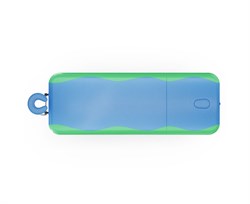 Массажный стационарный стол DFC NIRVANA, SUPERIOR2, дерев. ножки, 2 секции, цвет бирюз.с зелен. TS200 / 192х71х86 см - фото 197298