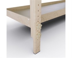 Массажный стационарный стол DFC NIRVANA, SUPERIOR2, дерев. ножки, 2 секции, цвет бирюз.с зелен. TS200 / 192х71х86 см - фото 197300