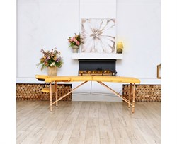 Массажный стол DFC NIRVANA, Relax, дерев. ножки, цвет горчичный (Mustard) TS20111_M / 186х70х84 см - фото 197329