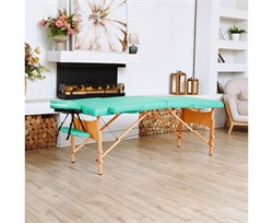 Массажный стол DFC NIRVANA, Optima, дерев. ножки, цвет зеленый (Green), TS20110S_Gr / 213х81х83 см - фото 197412