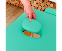 Массажный стол DFC NIRVANA, Optima, дерев. ножки, цвет зеленый (Green), TS20110S_Gr / 213х81х83 см - фото 197416