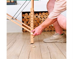 Массажный стол DFC NIRVANA, Optima, дерев. ножки, цвет зеленый (Green), TS20110S_Gr / 213х81х83 см - фото 197418