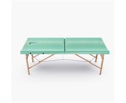 Массажный стол DFC NIRVANA, Optima, дерев. ножки, цвет зеленый (Green), TS20110S_Gr / 213х81х83 см - фото 197422