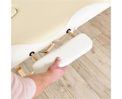 Массажный стол DFC NIRVANA, Relax, дерев. ножки, цвет бежевый + кремовый TS2021D_BC / 186х70х84 см - фото 197502