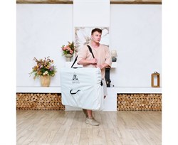 Массажный стол DFC NIRVANA, Relax, дерев. ножки, цвет бежевый + кремовый TS2021D_BC / 186х70х84 см - фото 197505