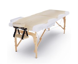 Массажный стол DFC NIRVANA, Relax, дерев. ножки, цвет бежевый + кремовый TS2021D_BC / 186х70х84 см - фото 197518