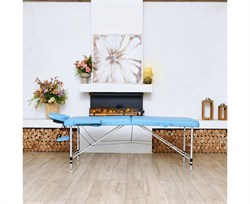 Массажный стол DFC NIRVANA, Elegant LUXE, 186х70х4 см, алюм. ножки, цвет св.голубой (Lt.Blue),  TS2010_Bu  /186х70х84 см - фото 197548