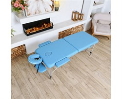 Массажный стол DFC NIRVANA, Elegant LUXE, 186х70х4 см, алюм. ножки, цвет св.голубой (Lt.Blue),  TS2010_Bu  /186х70х84 см - фото 197551