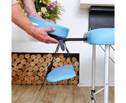 Массажный стол DFC NIRVANA, Elegant LUXE, 186х70х4 см, алюм. ножки, цвет св.голубой (Lt.Blue),  TS2010_Bu  /186х70х84 см - фото 197552