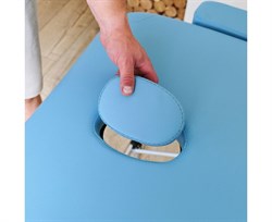 Массажный стол DFC NIRVANA, Elegant LUXE, 186х70х4 см, алюм. ножки, цвет св.голубой (Lt.Blue),  TS2010_Bu  /186х70х84 см - фото 197553