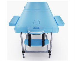 Массажный стол DFC NIRVANA, Elegant LUXE, 186х70х4 см, алюм. ножки, цвет св.голубой (Lt.Blue),  TS2010_Bu  /186х70х84 см - фото 197562