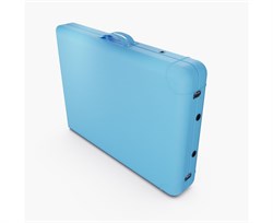 Массажный стол DFC NIRVANA, Elegant LUXE, 186х70х4 см, алюм. ножки, цвет св.голубой (Lt.Blue),  TS2010_Bu  /186х70х84 см - фото 197568