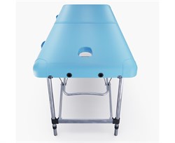 Массажный стол DFC NIRVANA, Elegant LUXE, 186х70х4 см, алюм. ножки, цвет св.голубой (Lt.Blue),  TS2010_Bu  /186х70х84 см - фото 197571