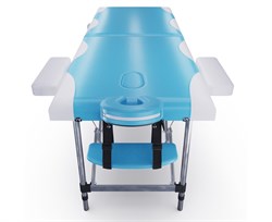 Массажный стол DFC NIRVANA Elegant DELUXE, цвет голубой с бежевым TS2010_TB2 / 186х70х84 см - фото 197574