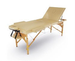 Массажный стол DFC NIRVANA, Relax Pro , дерев. ножки, цвет бежевый (Beige) TS3021_B2 / 219х91х84 см - фото 197626