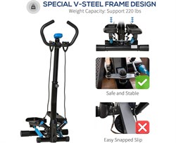 Министеппер с поручнем DFC SOOZIER A90-279V01 поворотный - фото 197761