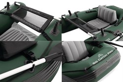 Одноместная надувная рыболовная лодка Intex 68381 Big Catch Pro (165х119х38 см) ручной насос 1.7 л, весла 2 шт - фото 197906