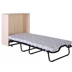 Раскладушка с матрасом, кровать-тумба Карина Беленый дуб / Ясень / 190x80x35 см - фото 197937