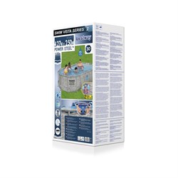 Bestway 56714 / Каркасный бассейн Power Steel  + фил.-насос, лестн, тент / 427х250х100 см - фото 198004