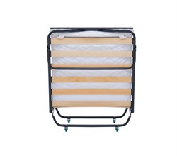 Раскладушка / складная кровать Элеонора NEW, цвет ОРЕХ, металл. колеса, 200 x 90 см - фото 198065