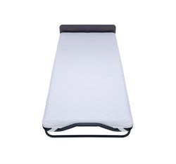 Раскладушка / складная кровать Элеонора NEW, цвет ОРЕХ, металл. колеса, 200 x 90 см - фото 198068