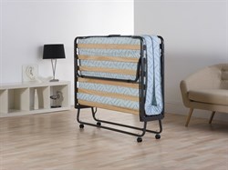 Двуспальная раскладушка с матрасом Симона ПРЕМИУМ с метал.  колесами (190х120х35,7) - фото 198086