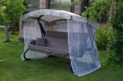 Качели садовые Империя антрацид-антрацид (труба 63,5мм) (257х145х185) / Цвет 626 - фото 198089