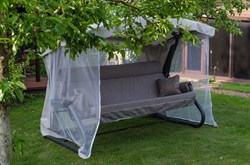 Качели садовые Империя антрацид-антрацид (труба 63,5мм) (257х145х185) / Цвет 626 - фото 198092