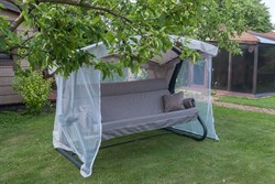 Качели садовые Империя антрацид-антрацид (труба 63,5мм) (257х145х185) / Цвет 626 - фото 198093