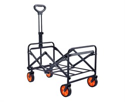 Тележка для кемпинга, дачи и сада DFC с оранжевыми колесами, до 125 кг SQ-WT01 - фото 198265