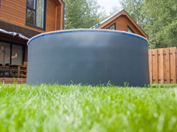 Морозоустойчивый бассейн Лагуна 2,5 х 1,25м- платина, пленка мрамор 0/4 мм / + скиммер, фильтр песочный, лестница, песок - фото 198373