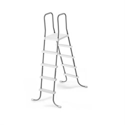 Морозоустойчивый бассейн Лагуна 2,5 х 1,25м- платина, пленка мрамор 0/4 мм / + скиммер, фильтр песочный, лестница, песок - фото 198377