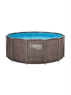 Каркасный бассейн Laguna Vista / 366х132см / P20-1252-Р + фильт насос, лестница, подстилка, тент - фото 198414