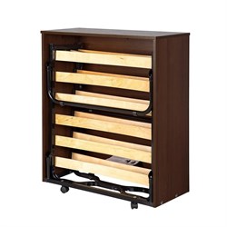 Раскладушка с матрасом кровать-тумба Карина / ВЕНГЕ - фото 198441