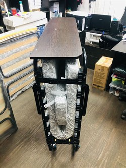 Двухспальная раскладушка Амалия с матрасом 190x120 ВЕНГЕ - фото 198525