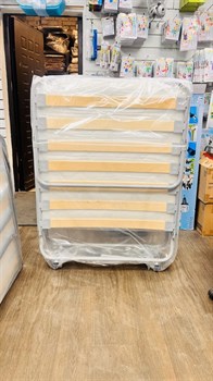 Раскладушка с матрасом / складная кровать БАРВИХА ЛЮКС 200х90 / премиум класса - фото 198624