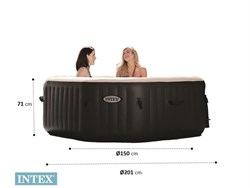 Intex 28458 Надувной СПА бассейн Jet And Bubble Deluxe (201х71см) + хлоргенератор - фото 198864