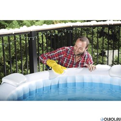 Набор для чистки СПА-бассейнов, сачок, щетка, чистящая варежка Bestway 60310 - фото 199019
