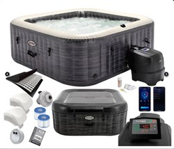 Intex 28452 Надувной СПА бассейн / Spa бассейн-джакузи гидромассажный  (239х71см) + хлоргенератор - фото 199118
