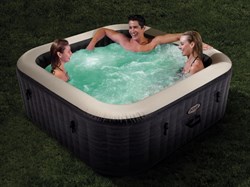 Intex 28452 Надувной СПА бассейн / Spa бассейн-джакузи гидромассажный  (239х71см) + хлоргенератор - фото 199121