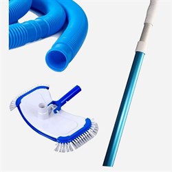 Донный пылесос Chemoform для бассейна круг 3.6м / щётка, штанга, шланг (7.6м) 2360 - фото 199173