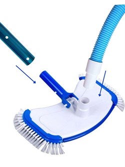 Донный пылесос Chemoform для бассейна круг 4.6м / щётка, штанга, шланг (7.6м) 2460 - фото 199185