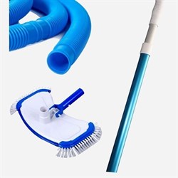 Донный пылесос Chemoform для овальных бассейнов  10 - 5.5 м / щётка, штанга, шланг (12м) 210550 - фото 199290