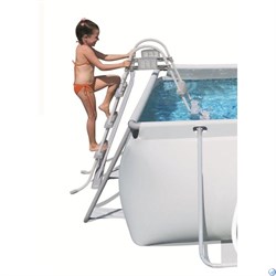 Каркасный бассейн BestWay 56441 + фильтр-насос, лестница (404х201х100) - фото 199401