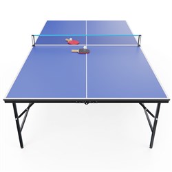 Теннисный стол DFC RQ24002, размер по стандарту ITTF 274 x 152, с сеткой и ракетками - фото 199406