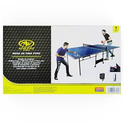 Теннисный стол DFC ATHLETIC, размер по стандарту ITTF 274 x 152, с сеткой, складной DT-RQ1201 - фото 199438