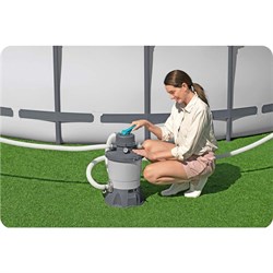 Bestway 56457 / Каркасный бассейн / 412x201x122см + песч.фильтр-насос, лестница - фото 199750
