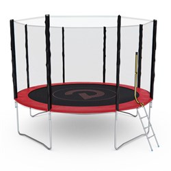 Батут с сеткой DFC PELPO 12ft с лестницей, красный GBT-12R - фото 199854