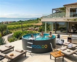 Надувной SUP-бассейн IPOOLGO 370 х 130 см / песочный фильтр, лестница, переходники, песок / 3712PRO - фото 200088