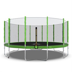 Батут DFC Trampoline Fitness 12ft наружн.сетка, св.зел. (366см) 12FT-TR-LG - фото 200248